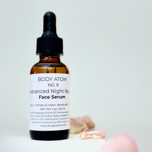 botanical face serum night routine for glowing skin with natural oils