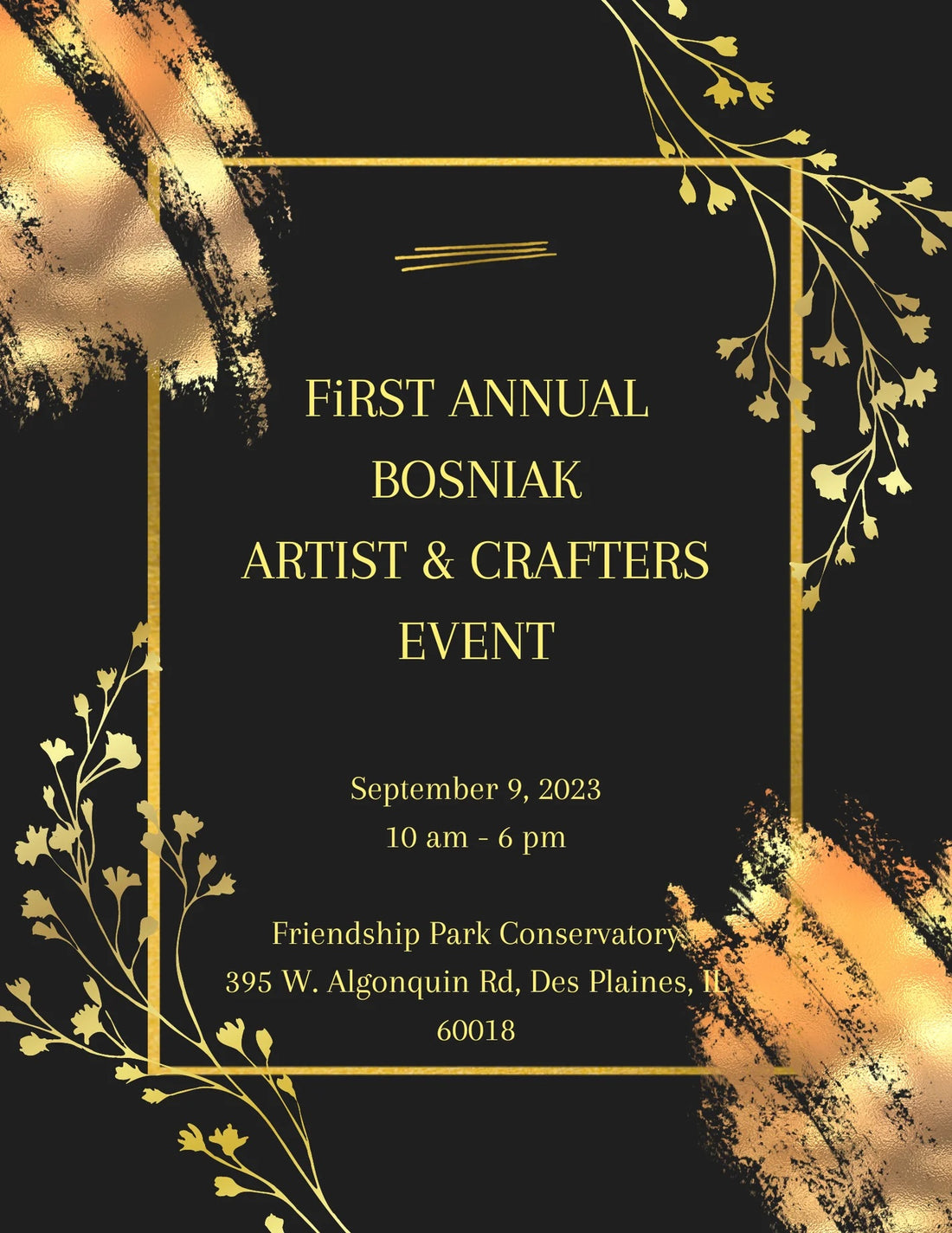 First Annual Bosniak Artist & Crafters Event