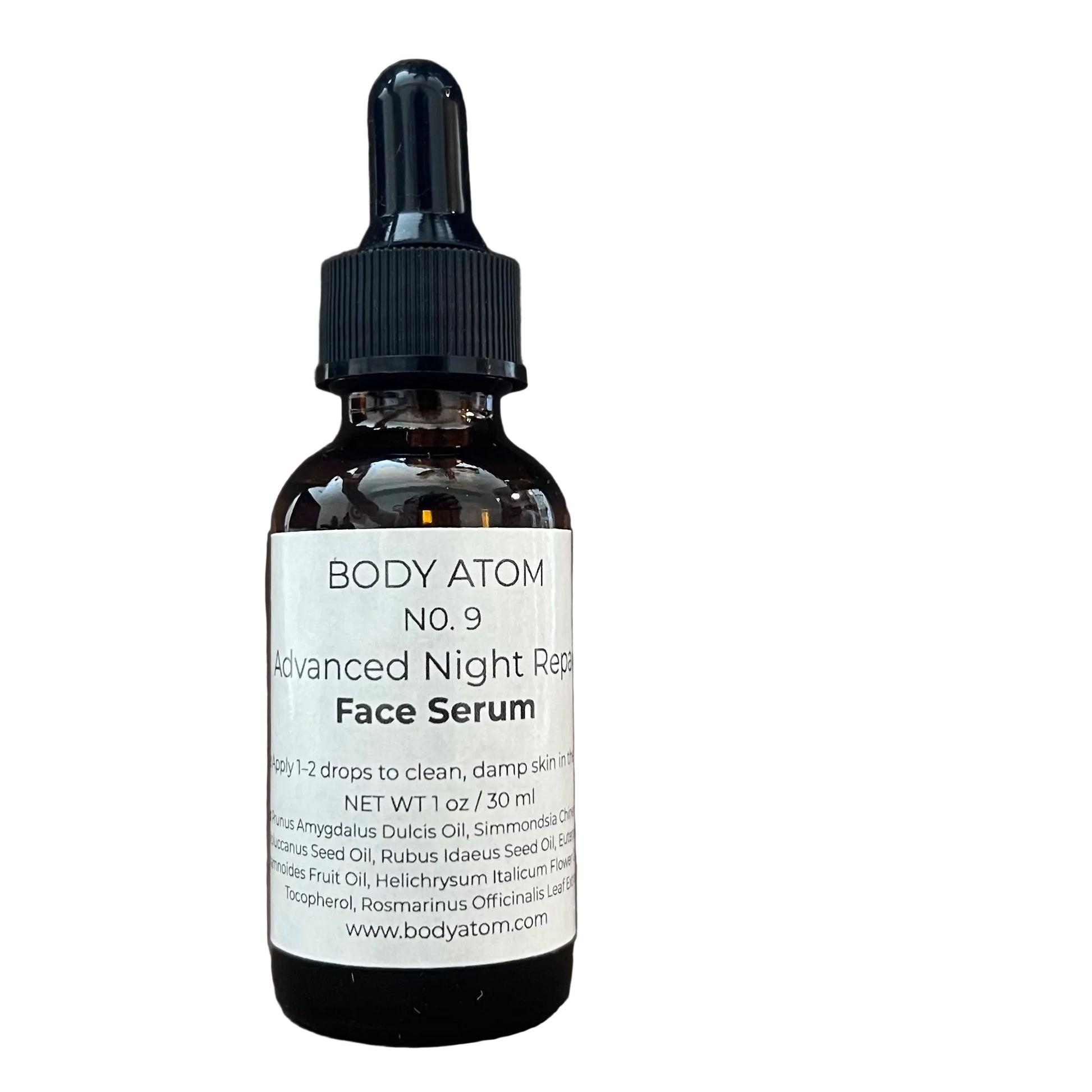 Advanced night repair face serum for overnight skin renewal and glow by Body Atom