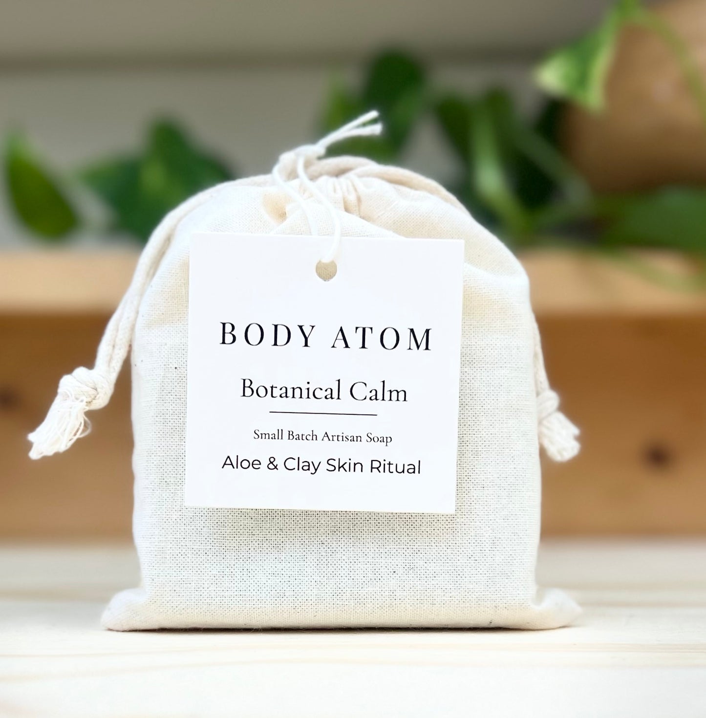 Body Atom Botanical Calm aloe and clay soap with olive oil, shea butter and French green clay