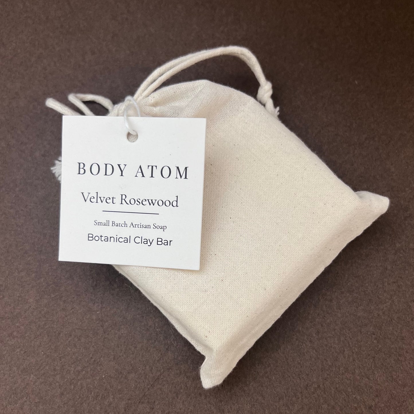 Velvet Rosewood Botanical Clay Bar | Body Atom Handcrafted Botanical Soap