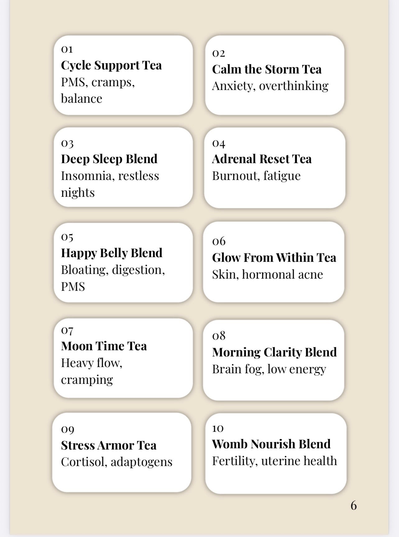 Woman preparing herbal tea as part of a daily wellness ritual for stress and hormone balance