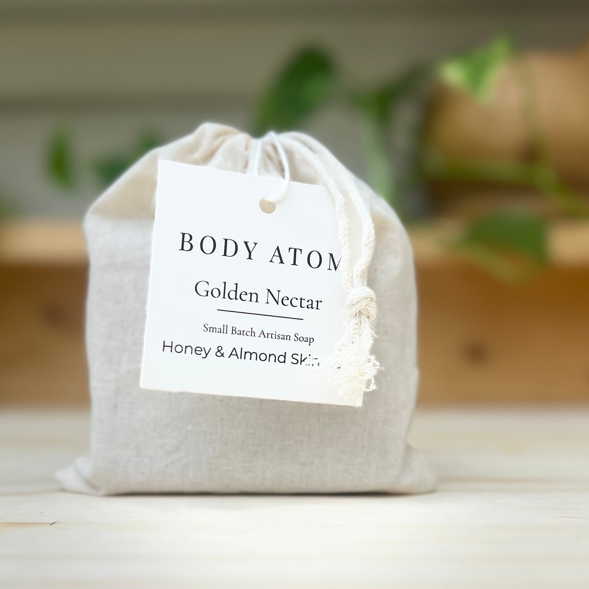 Golden Nectar Honey & Almond Skin Bar natural soap with honey and almond milk for soft, nourished skin