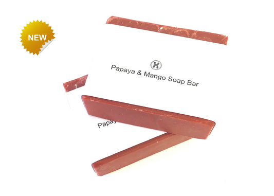Papaya & Mango Soap Bar - Oily Skin - Dry skin - Irritated Skin